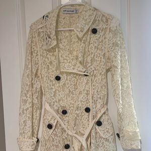 Self Portrait lace trench, UK8/US4